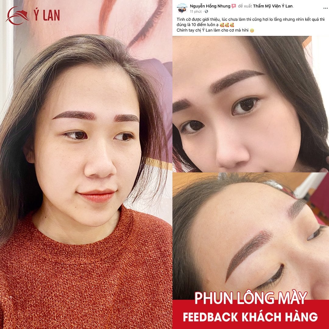Review phun mày ombre đẹp ở Hà Nội